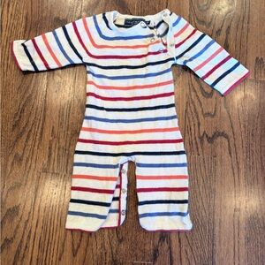 Toobydoo Baby Jumpsuit‎ long-sleeve multi-colored striped pattern